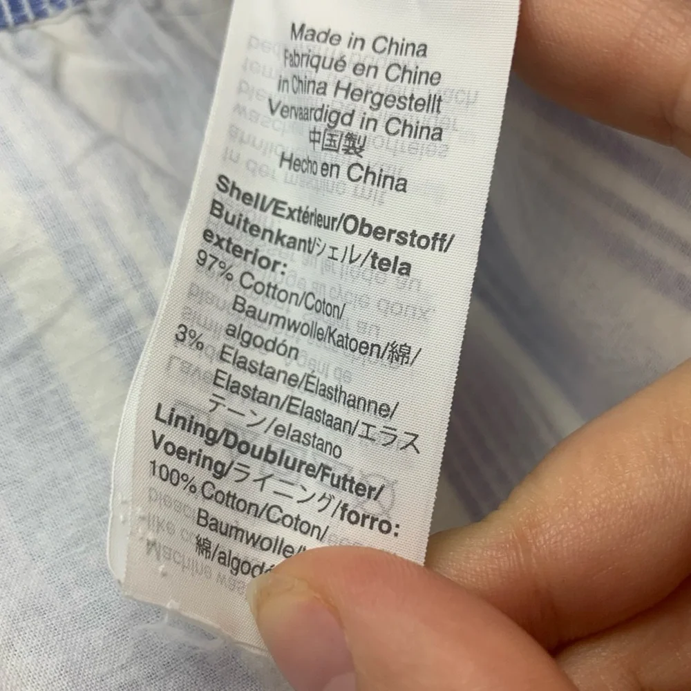 J. by J. Crew Blue White Striped Midi Skirt with Bow Waist, Size 2 - Picture 6 of 11